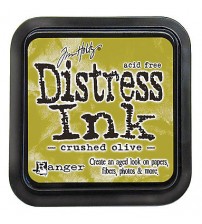 Ink-Mini Distress Ink Pads- Crushed Olive