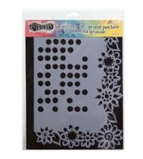 Stencils - Dylusions - Dotted Flowers Small