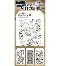 Stencils-Tim Holtz Mini Layering Stencils - Set 25
