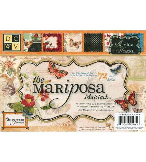 DCWV - The Mariposa Mat Stack Scrapbook Paper Pad
