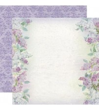 Stamperia -Texture Lilac Border-Double Sided Paper 12"×12"