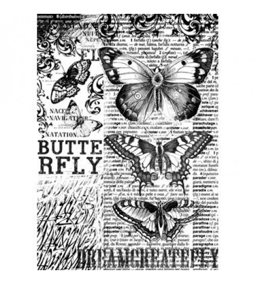 Decoupage Stamperia - A4 Rice Paper - Butterfly - 21X29cms