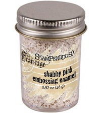 Stampendous Frantage - shabby Pink - Emboss Enamel