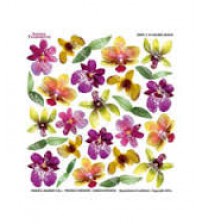 Sospeso Printed Plastic Sheet - Colored Orchid